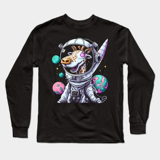 Giraffe and The Galaxy Long Sleeve T-Shirt